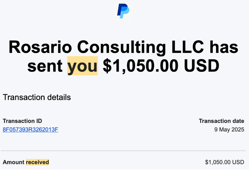 Payment Proof 2